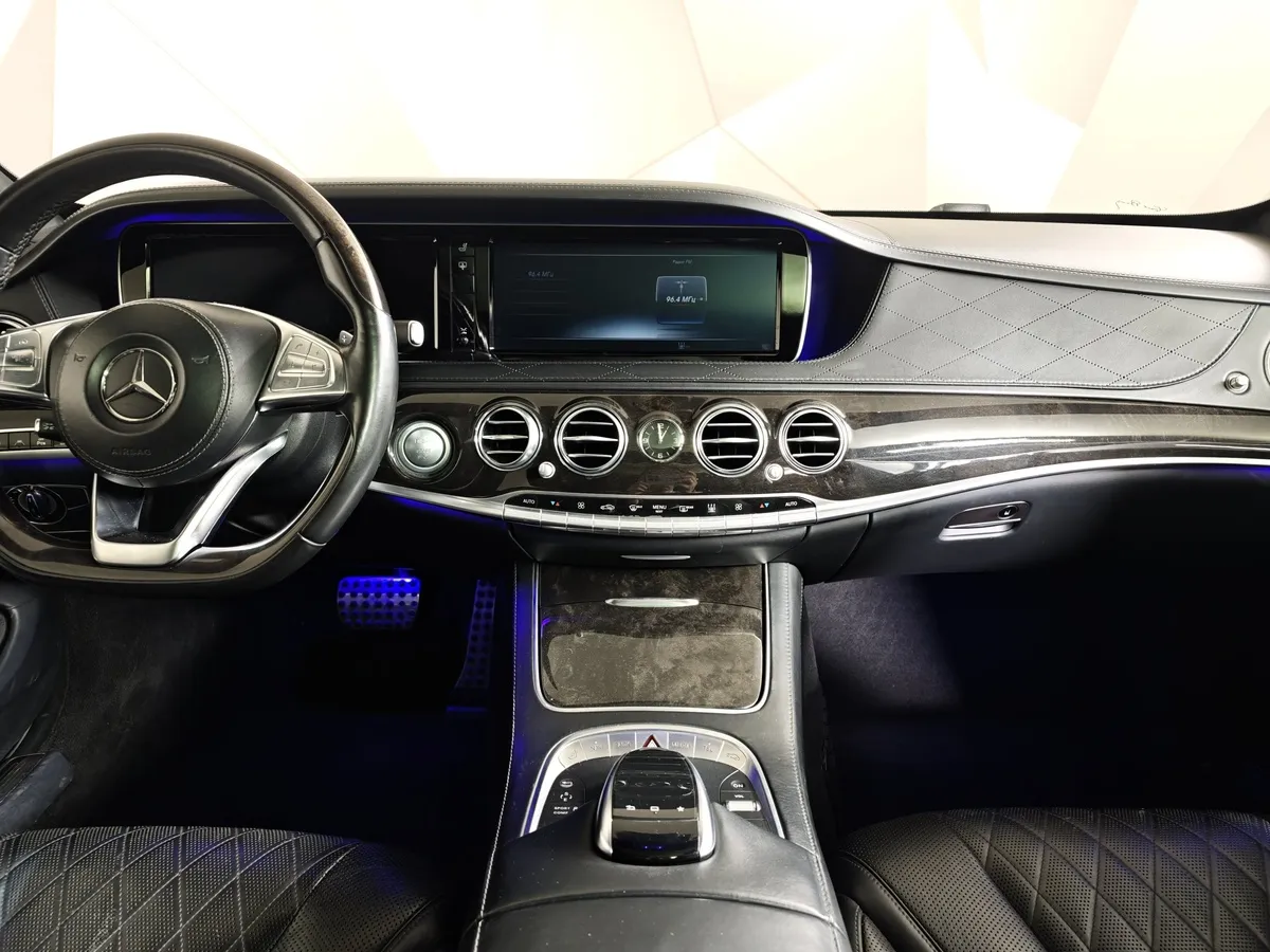 Mercedes-Benz S-Класс S 500 7G-Tronic Plus 4Matic длинная база (455 л.с.) Черный в АВИЛОН. Слайд №14