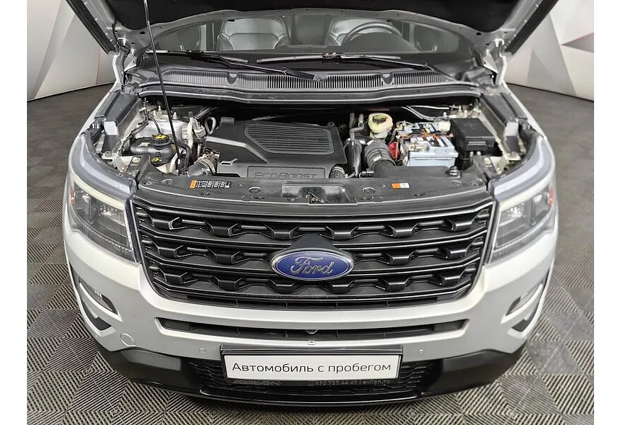 Ford Explorer 3.5 SelectShift 4WD (249 л.с.) Sport Серебристый в АВИЛОН. Слайд №10