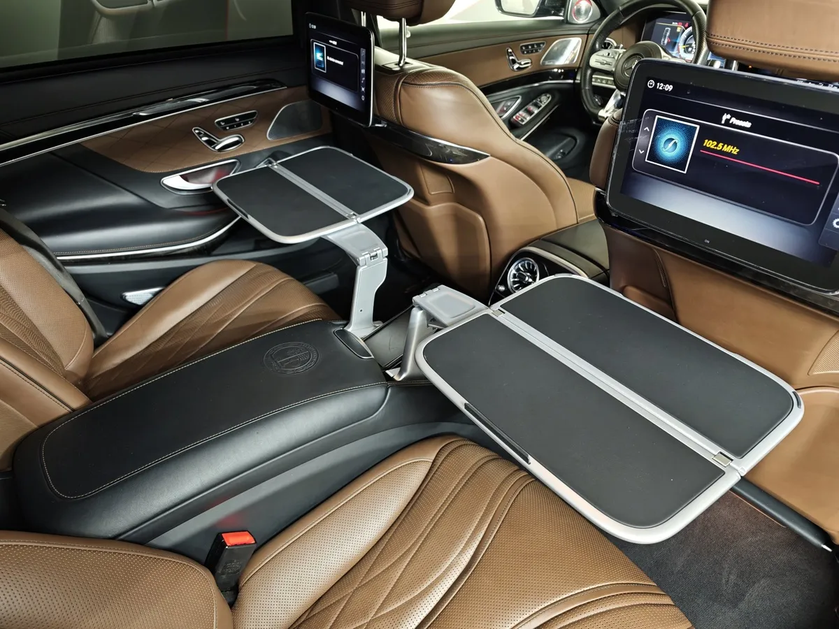 Mercedes-Benz S-Класс S 63 AMG 4Matic Speedshift Plus 7G-Tronic длинная база (585 л.с.) Черный в АВИЛОН. Слайд №33