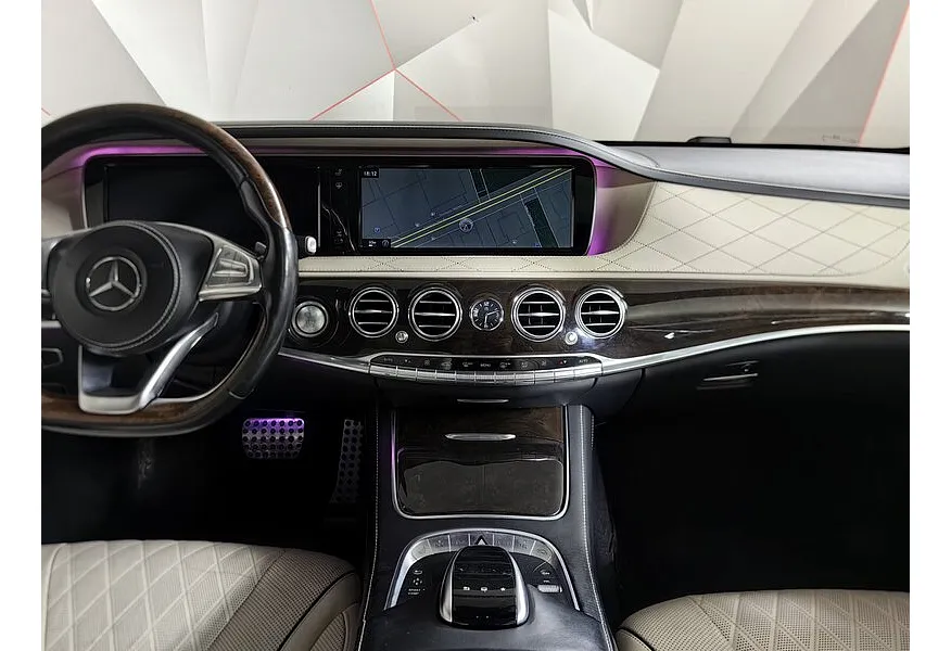 Mercedes-Benz S-Класс S 500 7G-Tronic Plus 4Matic длинная база (455 л.с.) Синий в АВИЛОН. Слайд №15