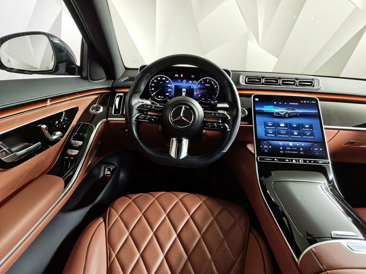 Mercedes-Benz S-Класс Long 500 4MATIC (449 л.с.) Черный в АВИЛОН. Слайд №20