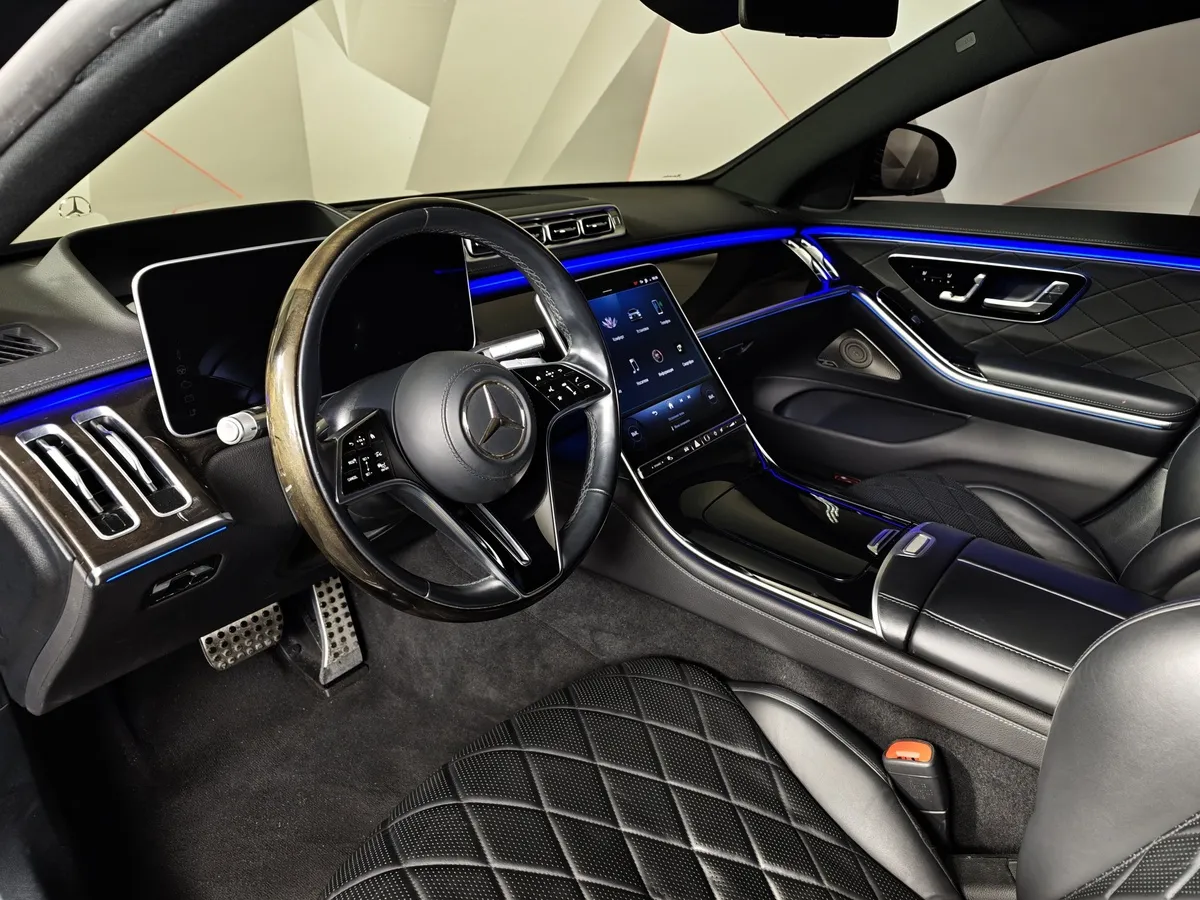 Mercedes-Benz S-Класс S 580 9G-Tronic 4Matic (503 л.с.) Черный в АВИЛОН. Слайд №18