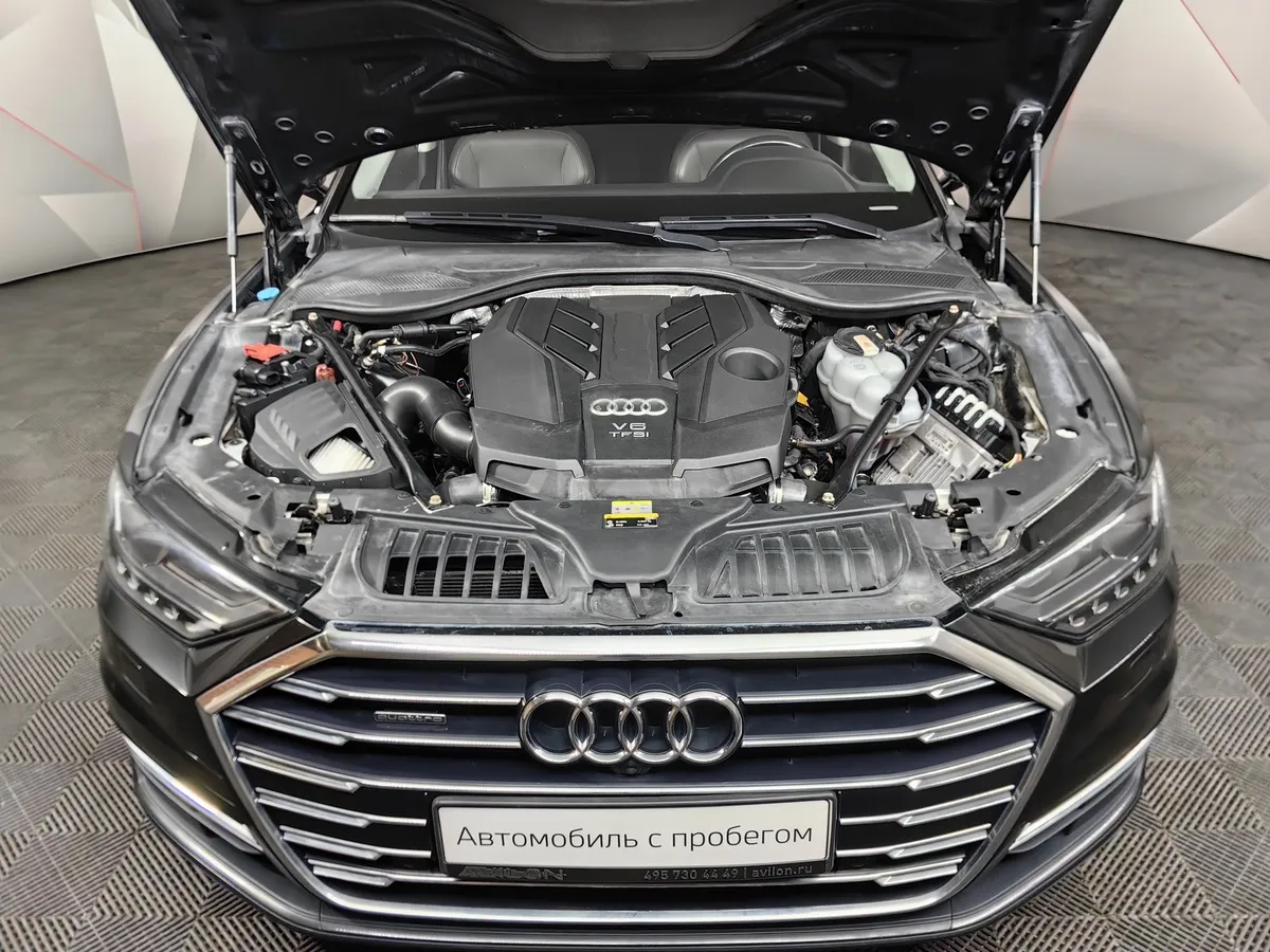 Audi A8 3.0 TFSI L tiptronic quattro (340 л.с.) Черный в АВИЛОН. Слайд №10