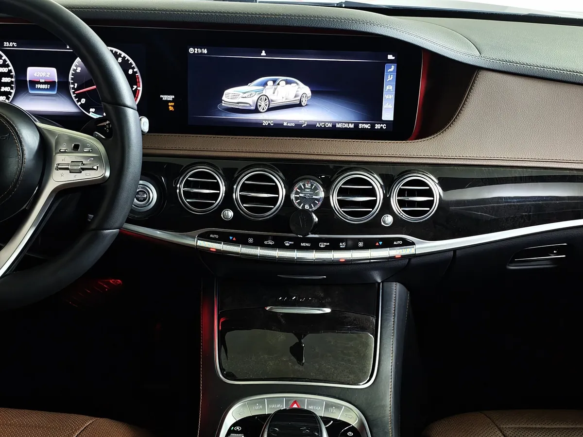 Mercedes-Benz S-Класс S 450 9G-Tronic 4Matic (367 л.с.) Серый в АВИЛОН. Слайд №13