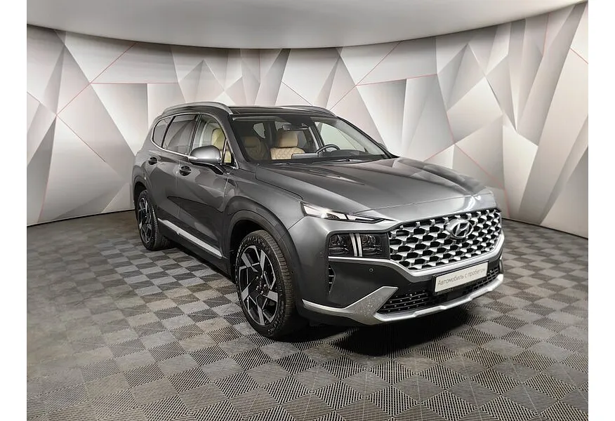 Hyundai Santa Fe 2.2 (200 л.с.) CRDi - 8AT High-Tech + Exclusive Зеленый в АВИЛОН. Слайд №3