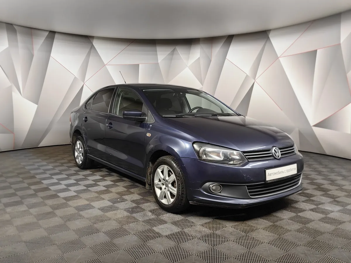 Volkswagen Polo 1.6 Tiptronic (105 л.с.) Comfortline Синий в АВИЛОН. Слайд №3