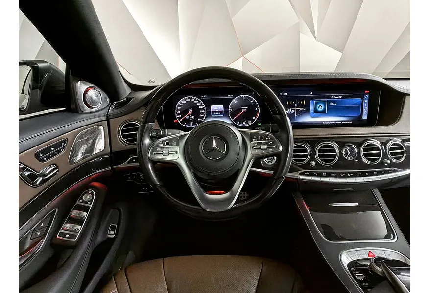 Mercedes-Benz S-Класс S 350 d 9G-Tronic 4Matic длинная база (249 л.с.) Серый в АВИЛОН. Слайд №20