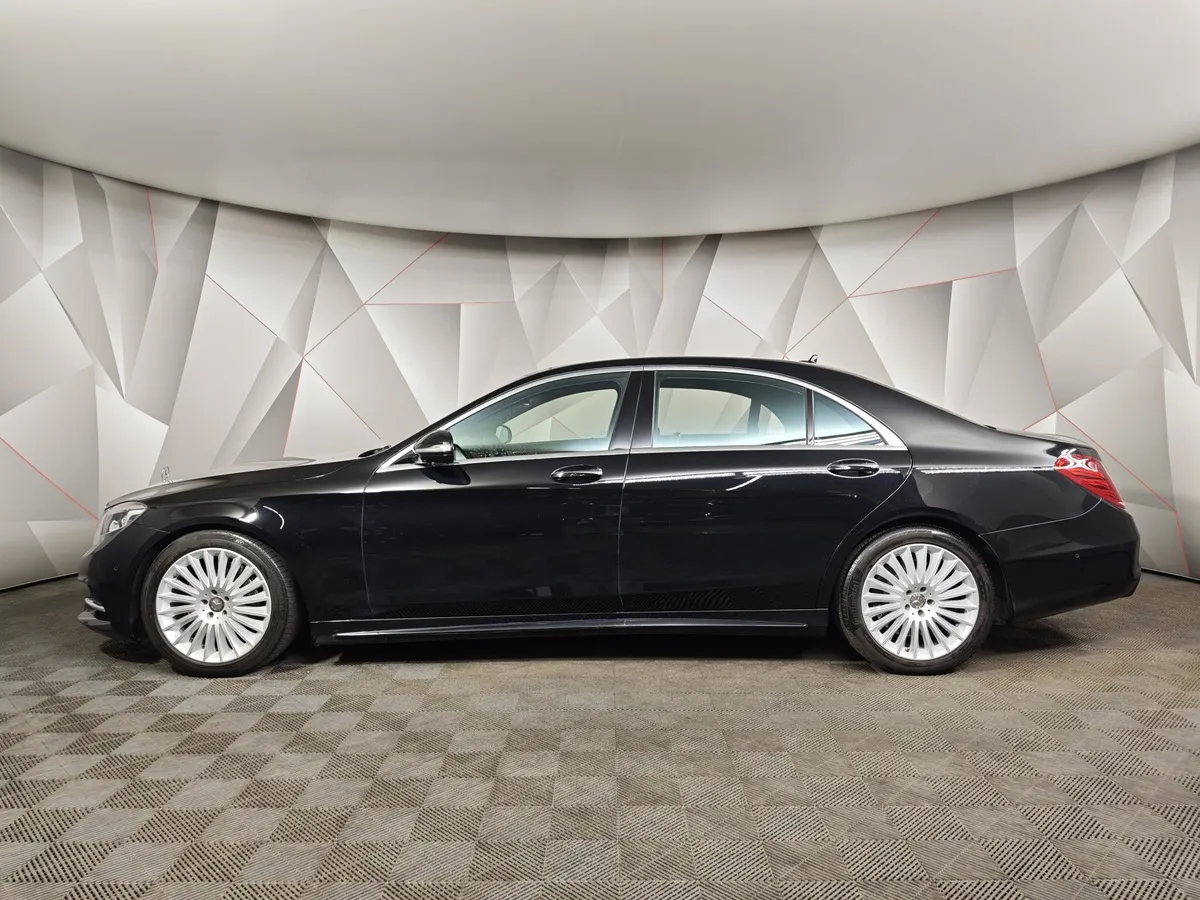 Mercedes-Benz S-Класс S 500 7G-Tronic Plus 4Matic длинная база (455 л.с.) Черный в АВИЛОН. Слайд №5