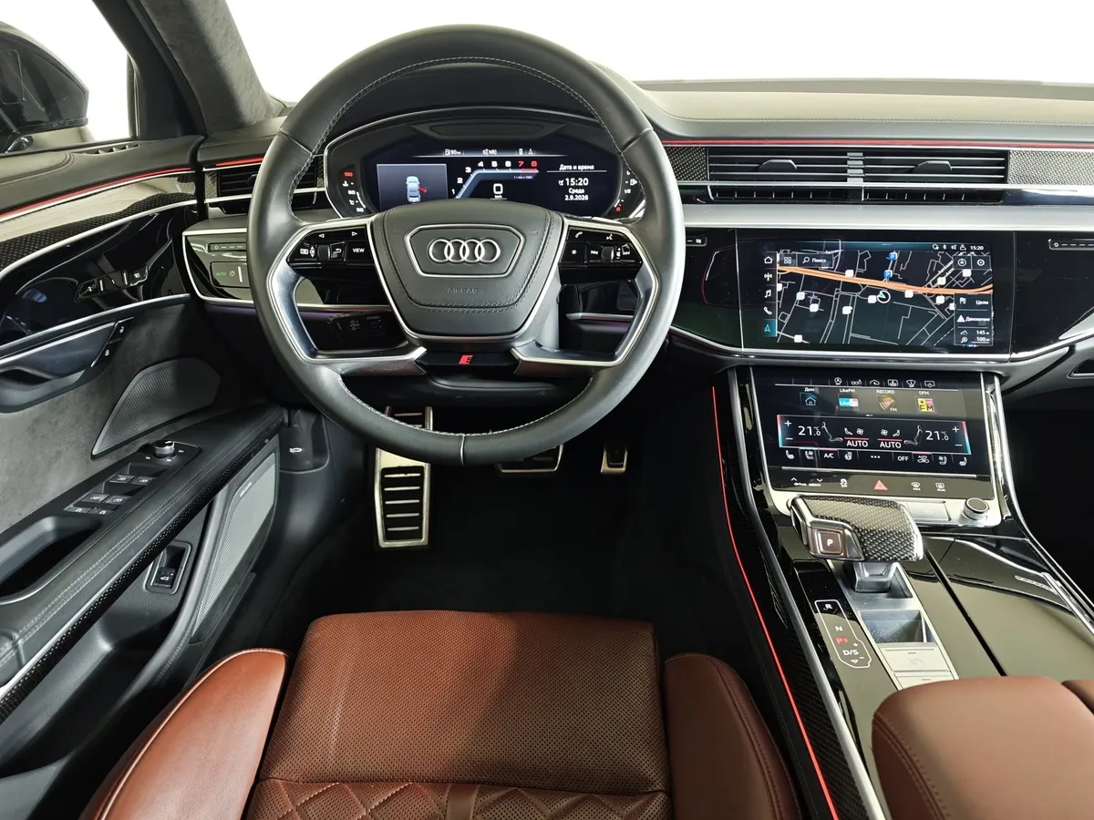 Audi S8 4.0 TFSI Quattro Tiptronic (571 л.с.) Черный в АВИЛОН. Слайд №19
