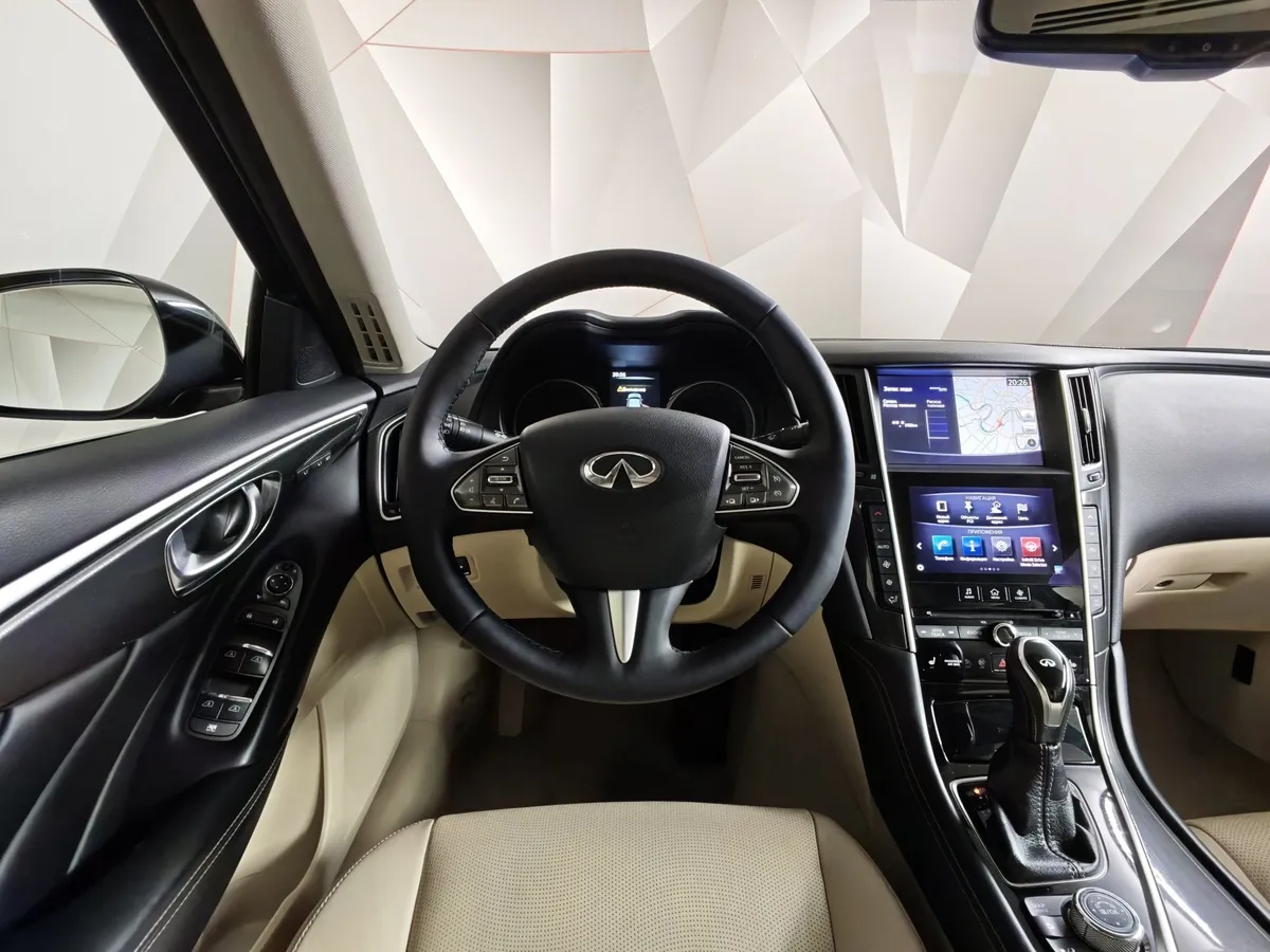 Infiniti Q50 2.0 T AT (211 л.с.) Черный в АВИЛОН. Слайд №19