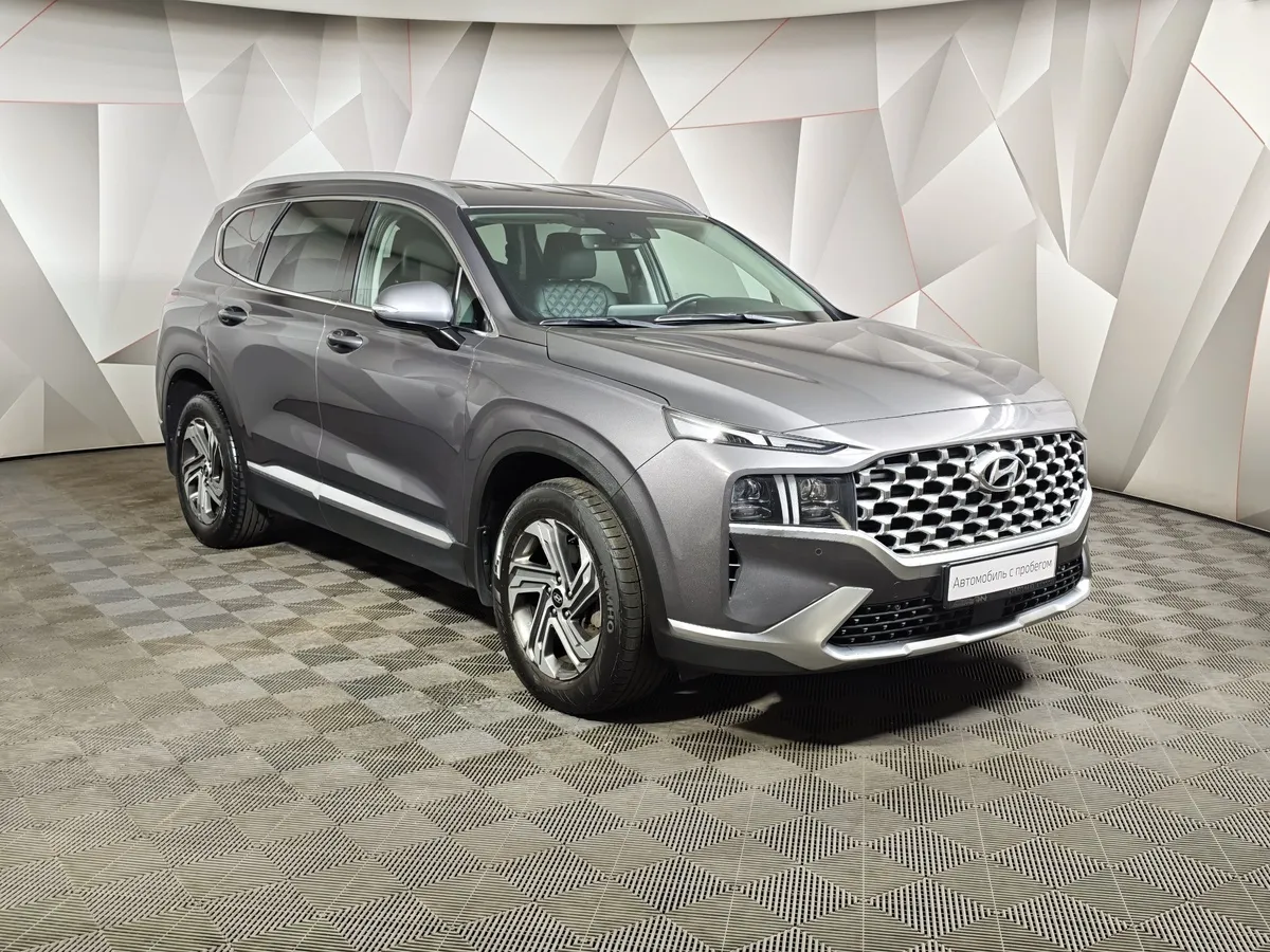 Hyundai Santa Fe 2.2 CRDi AWD 8AT (200 л.с.)  Prestige + Smart Sense Серый в АВИЛОН. Слайд №3