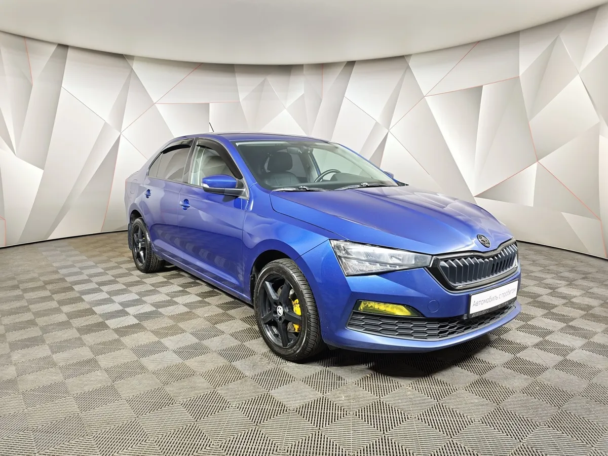 Skoda Rapid 1.6 AT (110 л.с.) Синий в АВИЛОН. Слайд №3