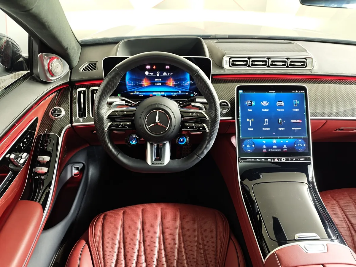 Mercedes-Benz S-Класс AMG S 63 9G-Tronic 4Matic (802 л.с.) E Performance Серый в АВИЛОН. Слайд №20