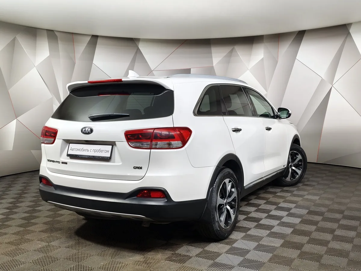 Kia Sorento 2.2 D AT AWD (5 мест) (200 л.с.) Prestige Белый в АВИЛОН. Слайд №2