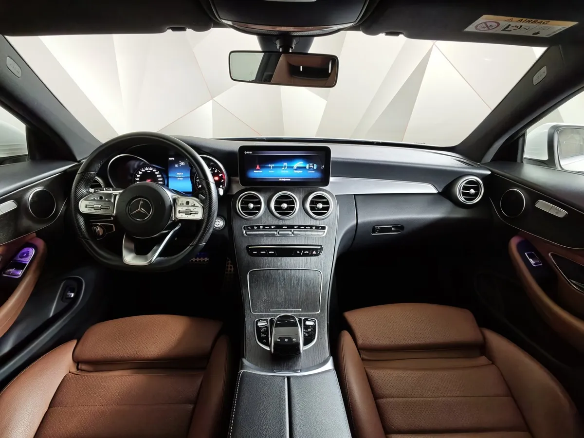 Mercedes-Benz C-Класс C 200 9G-TRONIC 4MATIC (190 л.с.) Sport Белый в АВИЛОН. Слайд №13