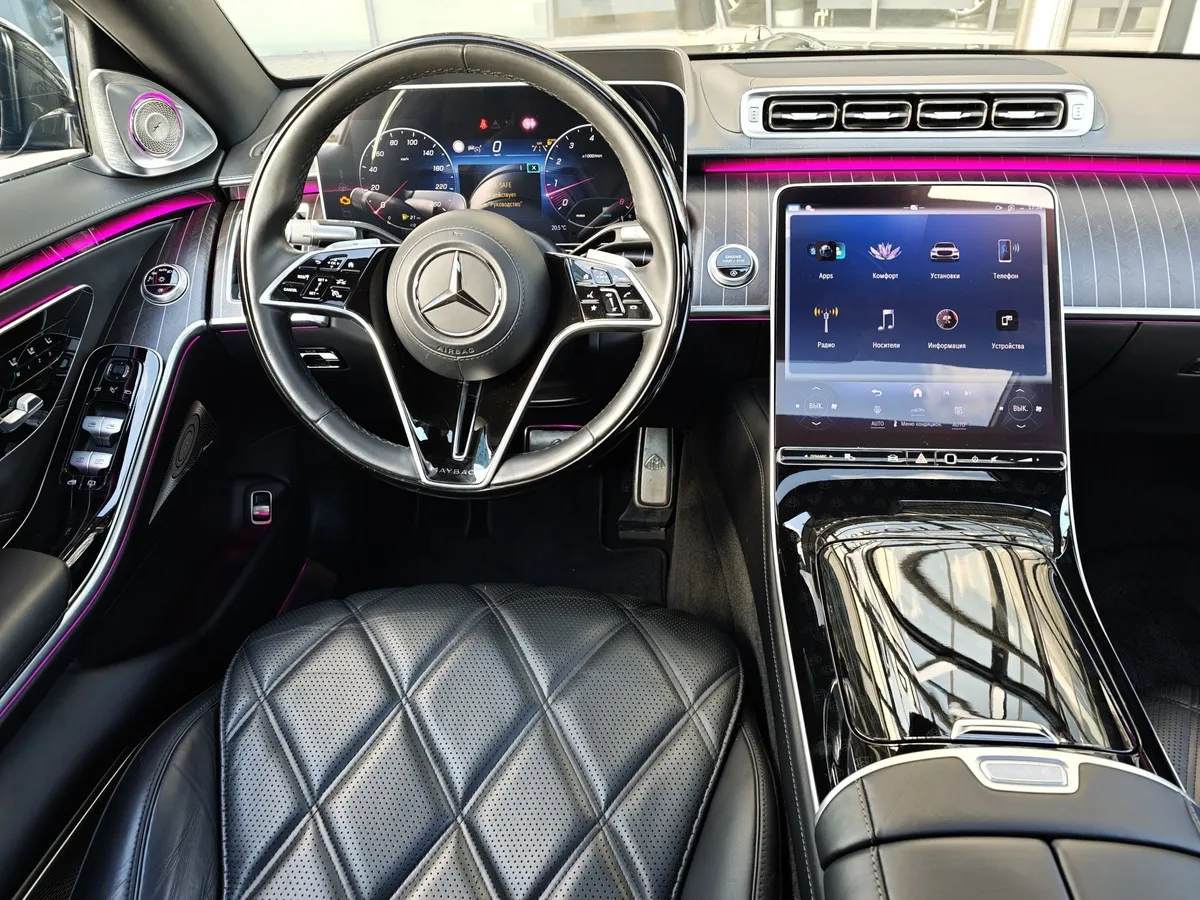 Mercedes-Benz S-Класс Maybach S 580 9G-Tronic 4Matic (503 л.с.) Night Series Черный в АВИЛОН. Слайд №16