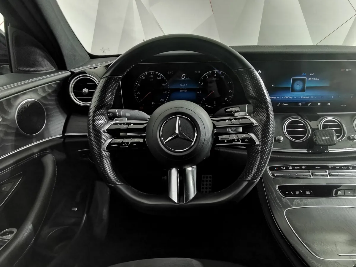 Mercedes-Benz E-Класс E 200 4MATIC 9G-TRONIC (184 л.с.) Sport Черный в АВИЛОН. Слайд №20