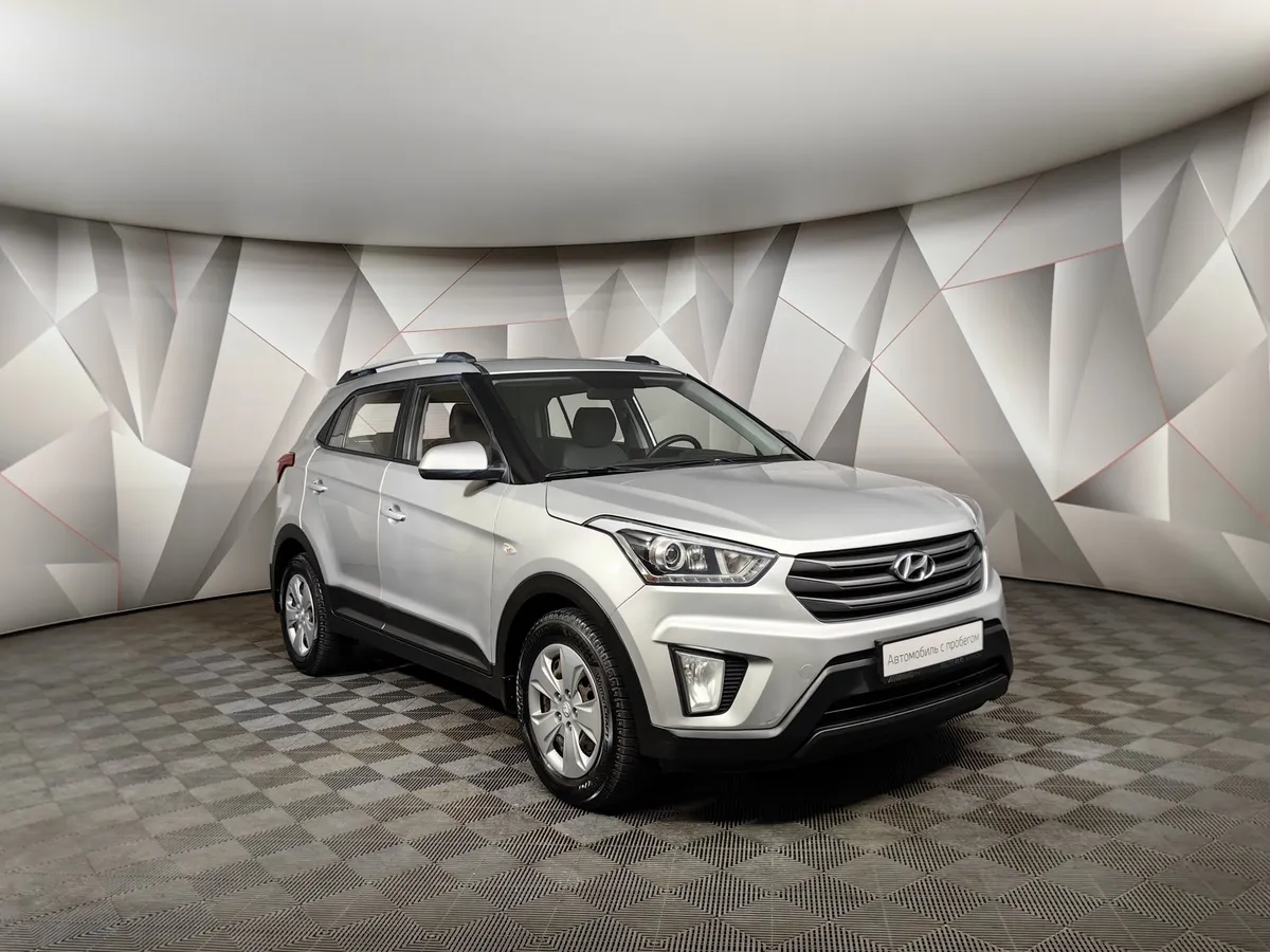 Hyundai Creta 1.6 AT AWD (121 л.с.) Active + Light + Winter Серебристый в АВИЛОН. Слайд №3