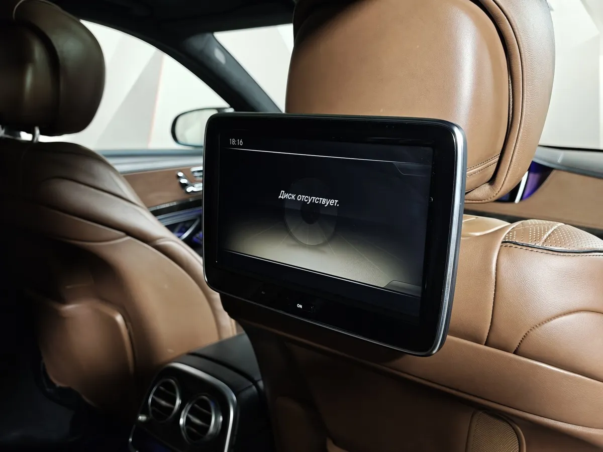 Mercedes-Benz S-Класс S 500 7G-Tronic Plus 4Matic длинная база (455 л.с.) Черный в АВИЛОН. Слайд №28