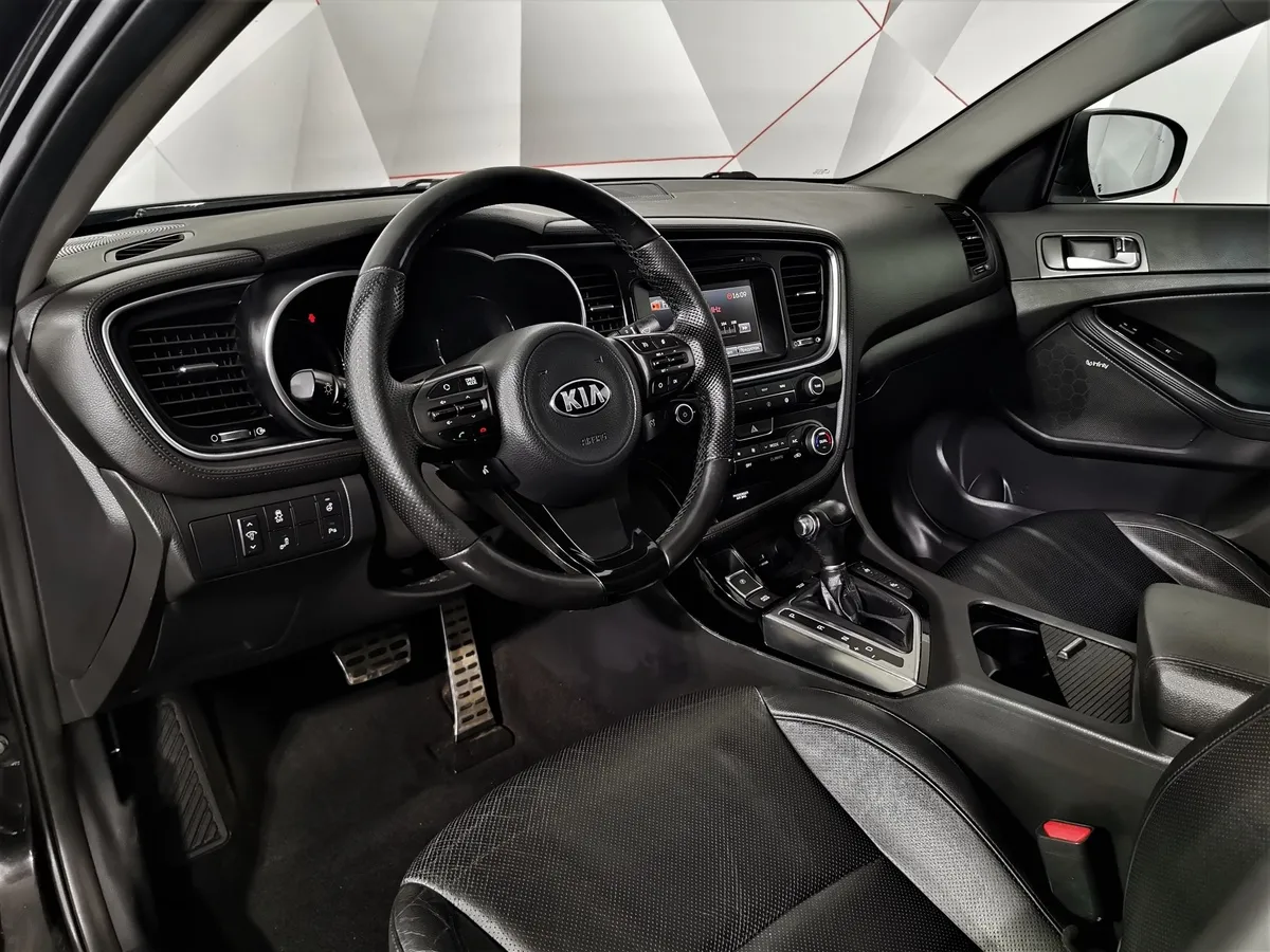 Kia Optima 2.4 MPI AT (180 л.с.) Premium Черный в АВИЛОН. Слайд №16
