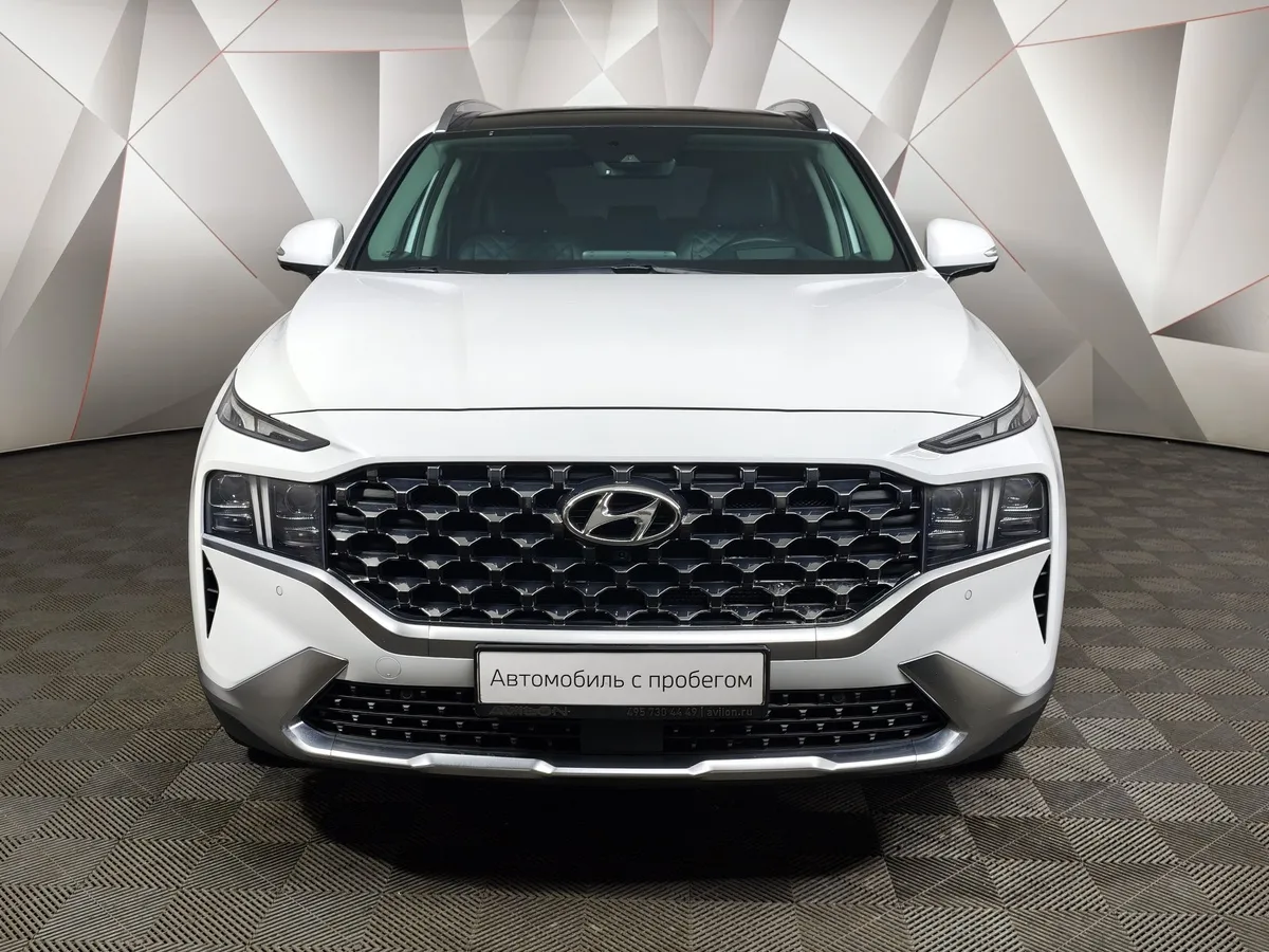 Hyundai Santa Fe 3.5 AWD 8AT (249 л.с.) High-Tech Exclusive Белый в АВИЛОН. Слайд №7