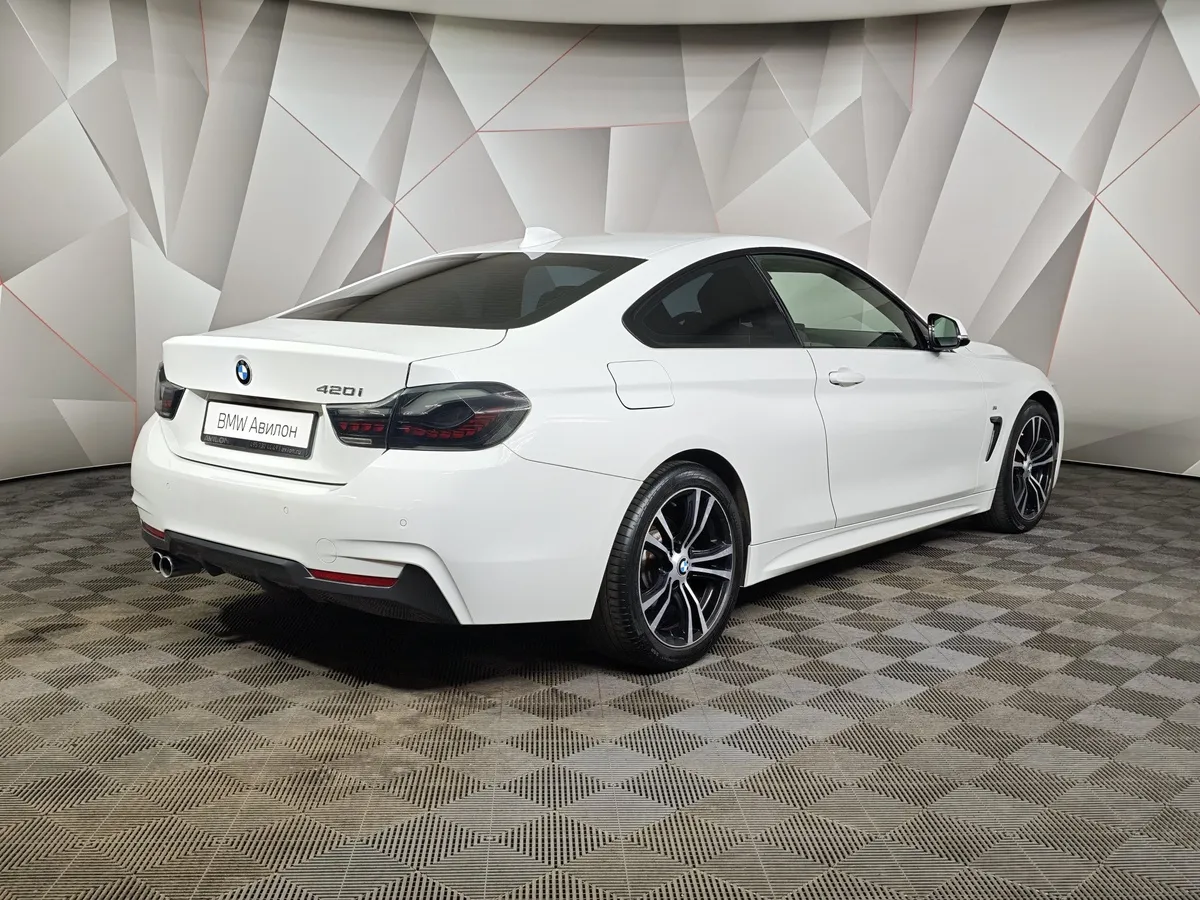 BMW 4 серия 420i AT (184 л.с.) Белый в АВИЛОН. Слайд №2