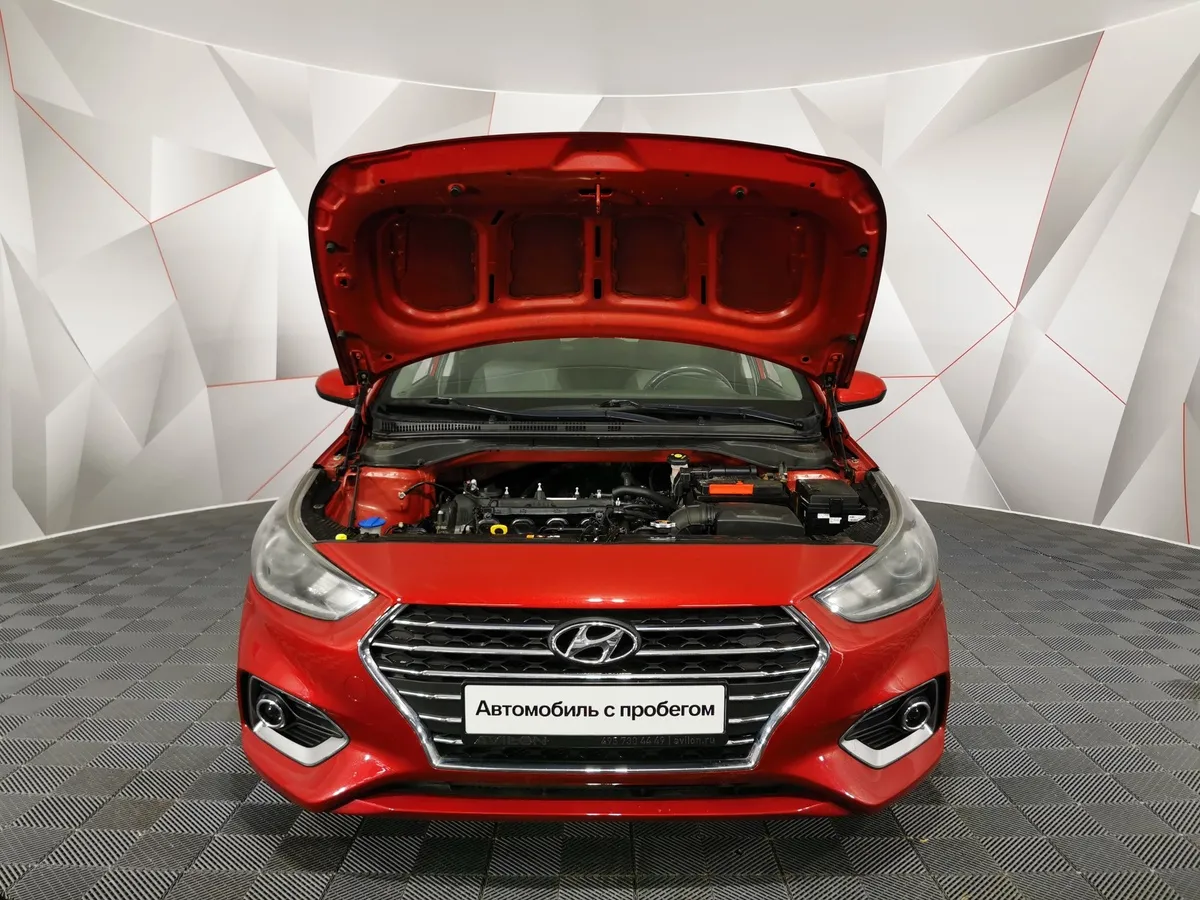 Hyundai Solaris 1.6 AT (123 л.с.) Elegance + Prestige Красный в АВИЛОН. Слайд №11