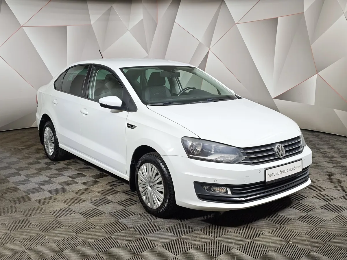 Volkswagen Polo 1.6 MPI AT (110 л.с.) Highline Белый в АВИЛОН. Слайд №3