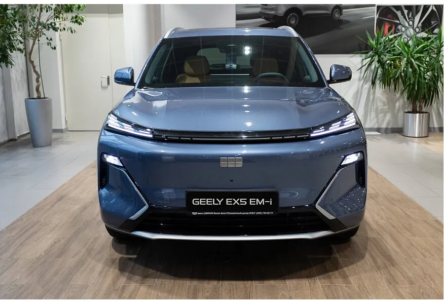 Geely EX5 EM-i 1.5 PHEV DHT FWD (218 л.с.) Max Синий в АВИЛОН. Слайд №5