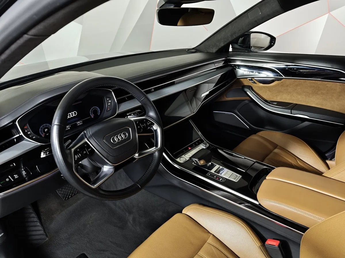 Audi A8 3.0 TFSI L tiptronic quattro (340 л.с.) Серый в АВИЛОН. Слайд №19
