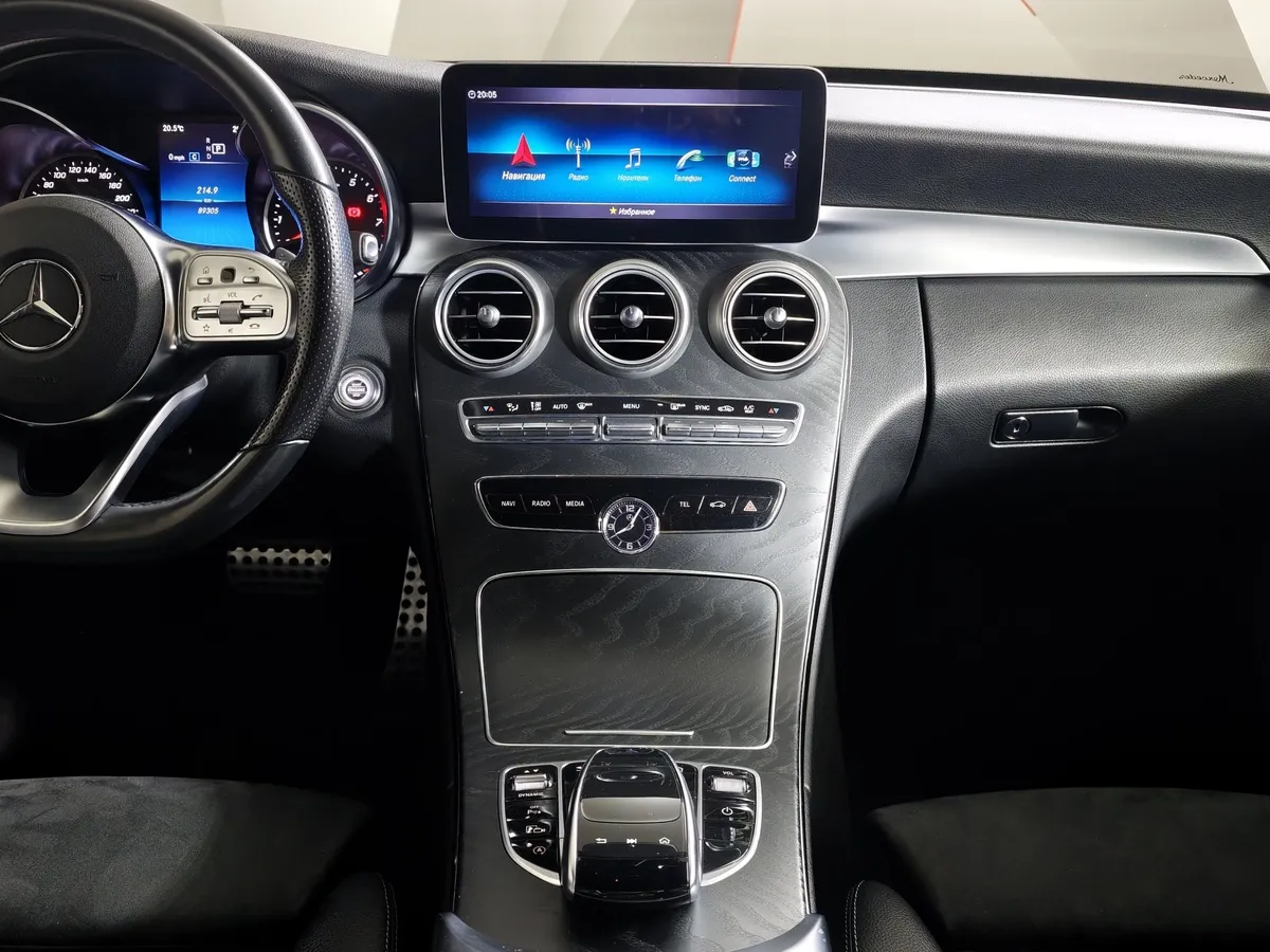 Mercedes-Benz C-Класс C 200 4Matic 9G-Tronic (184 л.с.) Sport Черный в АВИЛОН. Слайд №15