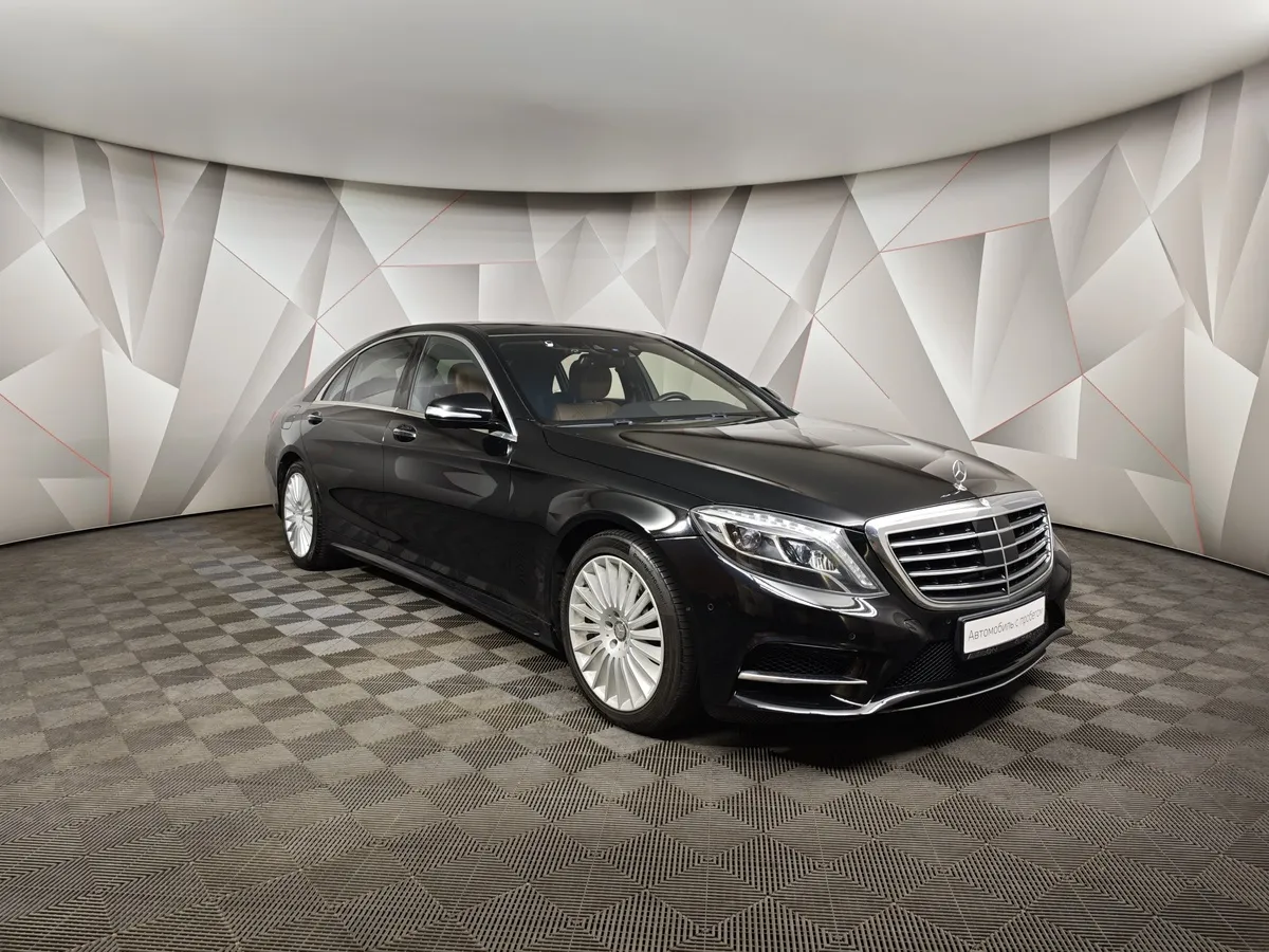 Mercedes-Benz S-Класс S 500 7G-Tronic Plus 4Matic длинная база (455 л.с.) Черный в АВИЛОН. Слайд №3