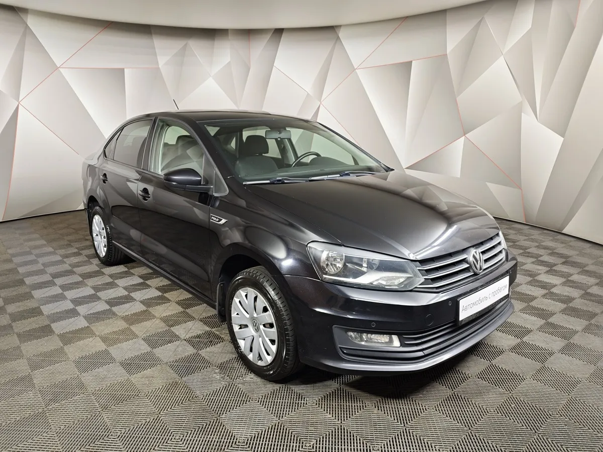 Volkswagen Polo 1.6 MPI AT (110 л.с.) Highline Черный в АВИЛОН. Слайд №3