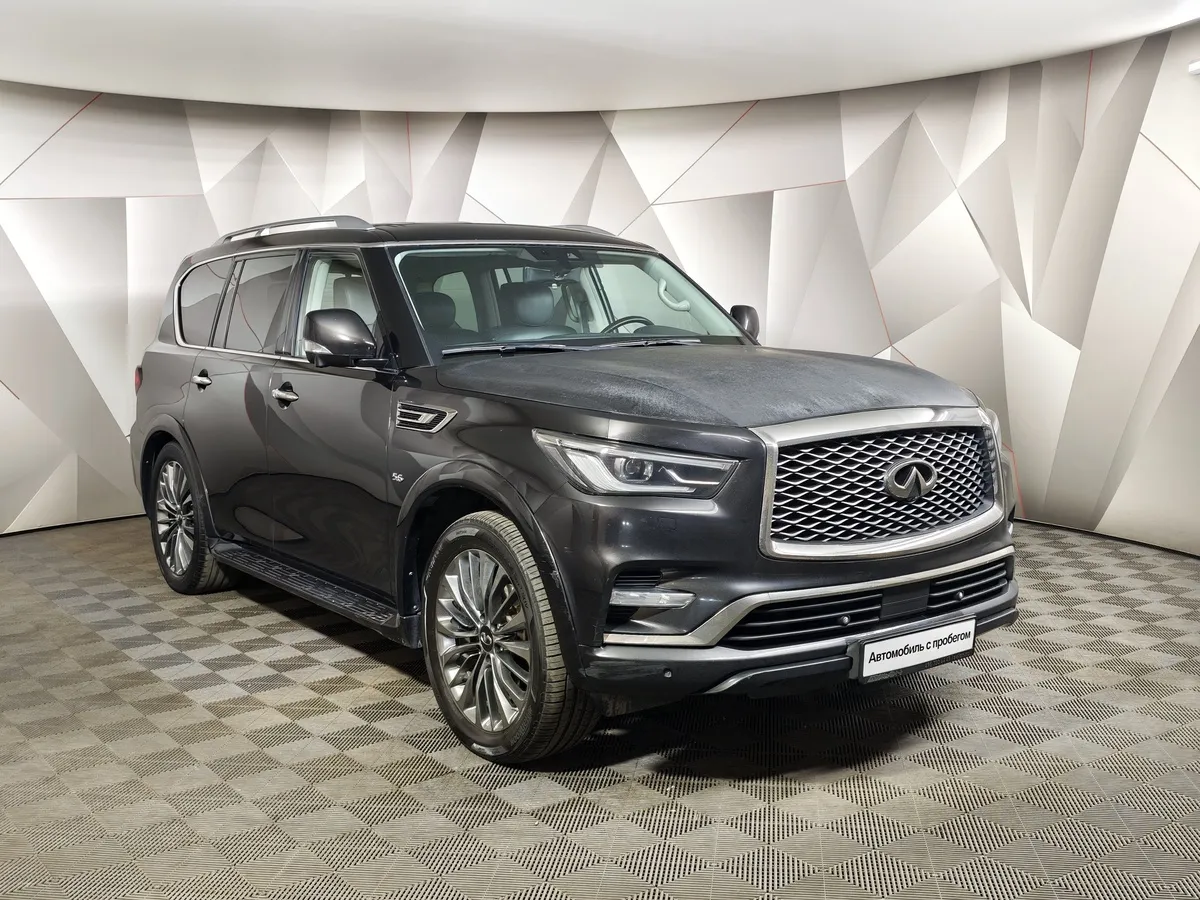 Infiniti QX80 5.6 АТ AWD (405 л.с.) Черный в АВИЛОН. Слайд №3