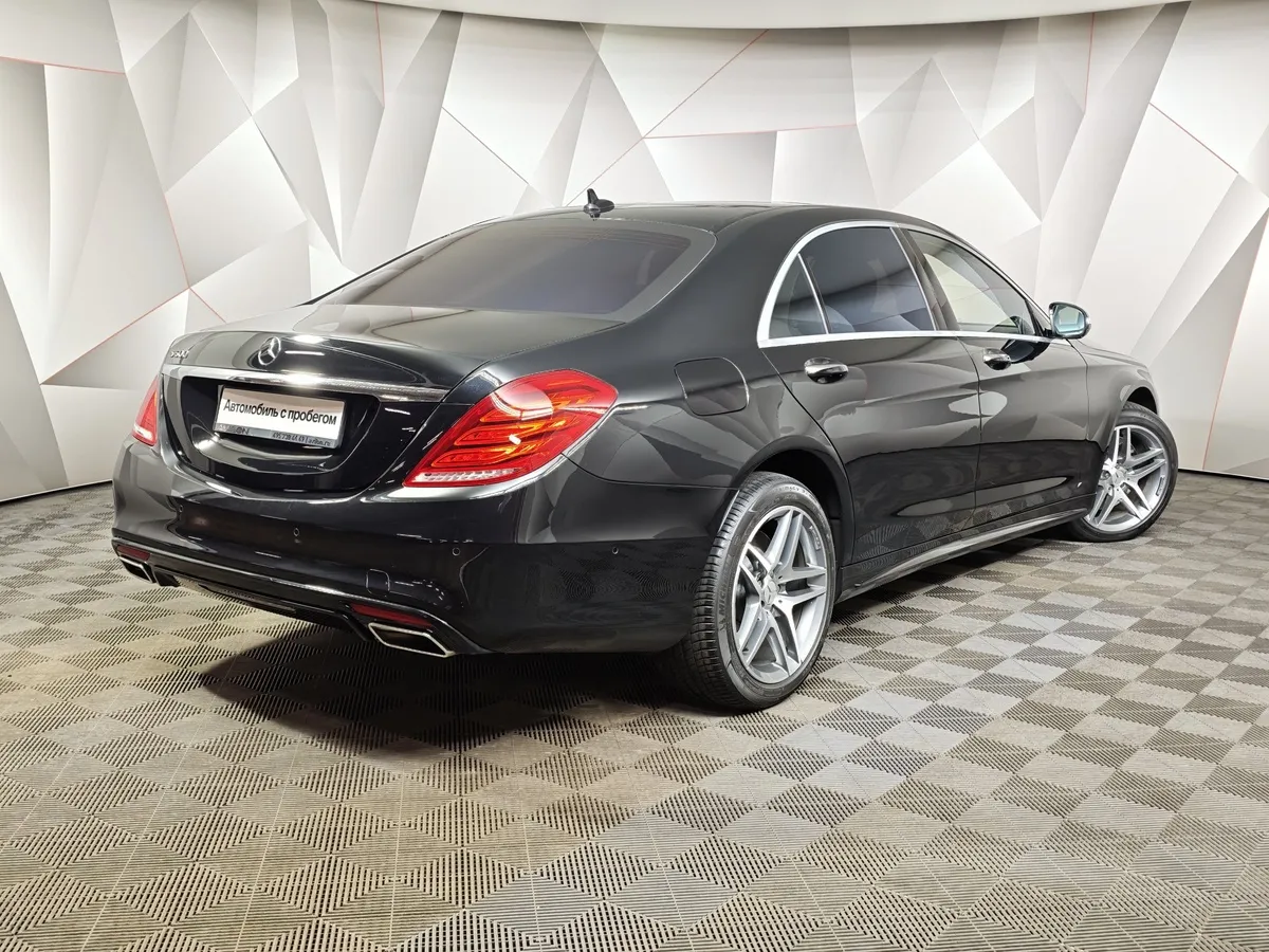 Mercedes-Benz S-Класс S 500 7G-Tronic Plus 4Matic длинная база (455 л.с.) Черный в АВИЛОН. Слайд №2