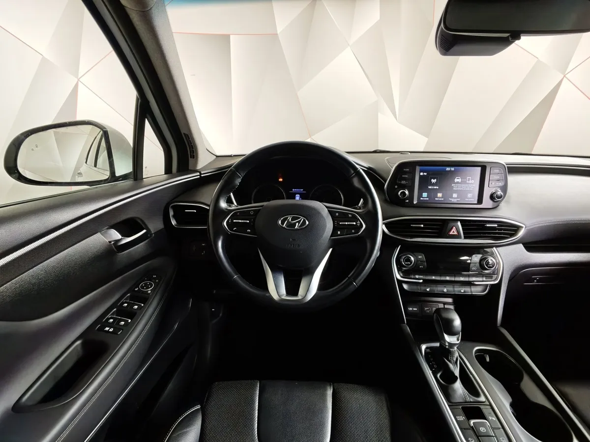 Hyundai Santa Fe 2.4 (188 л.с.) - 6AT Lifestyle + Smart Sense Белый в АВИЛОН. Слайд №20