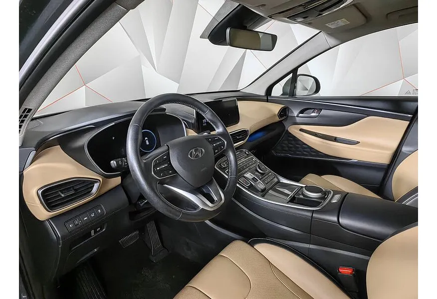 Hyundai Santa Fe 2.2 (200 л.с.) CRDi - 8AT High-Tech + Exclusive Зеленый в АВИЛОН. Слайд №19