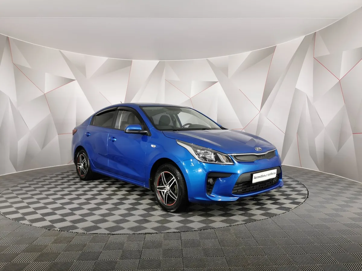 Kia Rio 1.4 AT (100 л.с.) Синий в АВИЛОН. Слайд №3