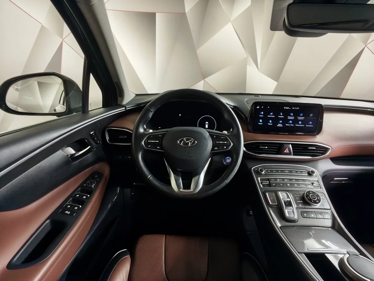 Hyundai Santa Fe 2.2 CRDi AWD 8AT (200 л.с.) High-Tech Серый в АВИЛОН. Слайд №20