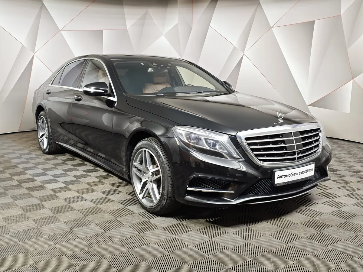 Mercedes-Benz S-Класс S 500 7G-Tronic Plus 4Matic длинная база (455 л.с.) Черный в АВИЛОН. Слайд №3