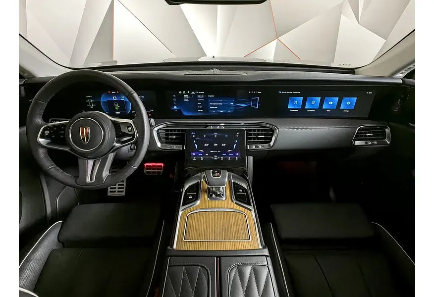 Hongqi E-HS9 AT 4WD (422 л.с.) Бизнес Черный в АВИЛОН. Слайд №12