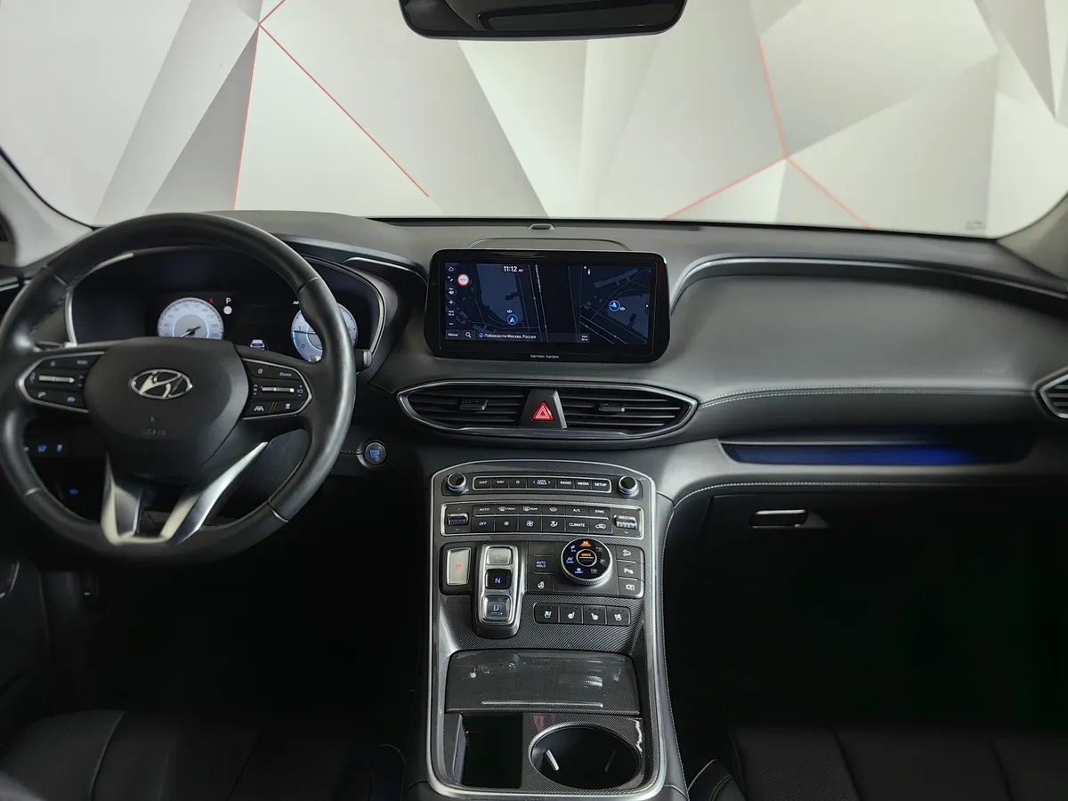 Hyundai Santa Fe 2.2 CRDi AWD 8AT (200 л.с.) High-Tech Серый в АВИЛОН. Слайд №15