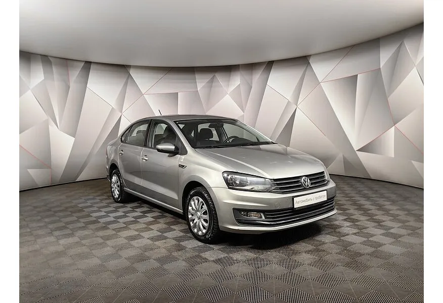 Volkswagen Polo 1.6 MPI AT (110 л.с.) Drive Серебристый в АВИЛОН. Слайд №3