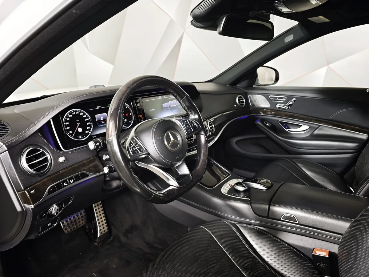 Mercedes-Benz S-Класс S 350 d 9G-Tronic 4Matic длинная база (249 л.с.) Белый в АВИЛОН. Слайд №19