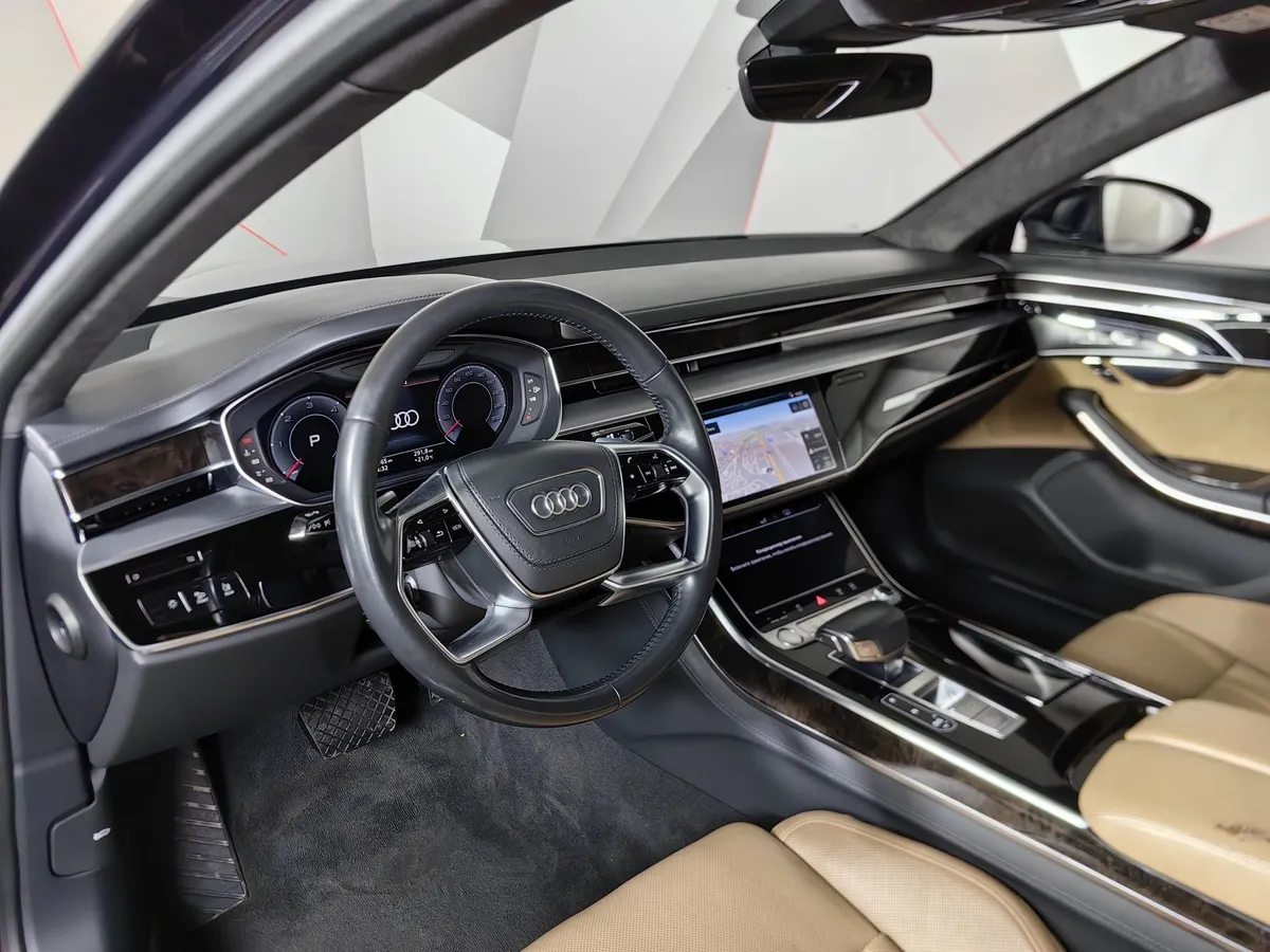 Audi A8 3.0 TDI L tiptronic quattro (249 л.с.) Синий в АВИЛОН. Слайд №17