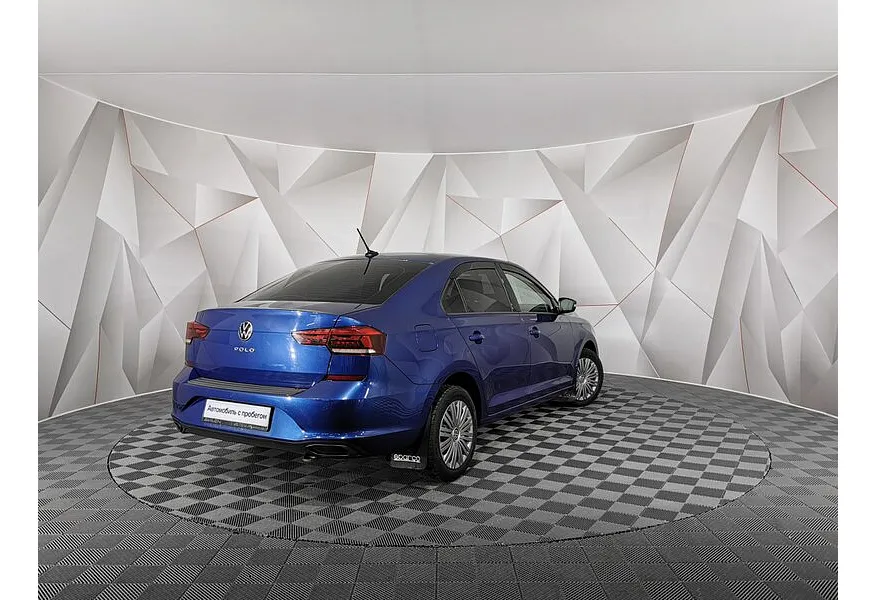 Volkswagen Polo 1.6 MPI AT (110 л.с.) Status + Зимний + Комфорт Синий в АВИЛОН. Слайд №2