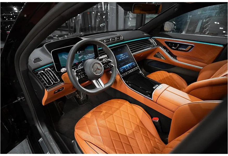 Mercedes-Benz S-Класс S 450 d 9G-TRONIC 4MATIC (330 л.с.) Черный в АВИЛОН. Слайд №9