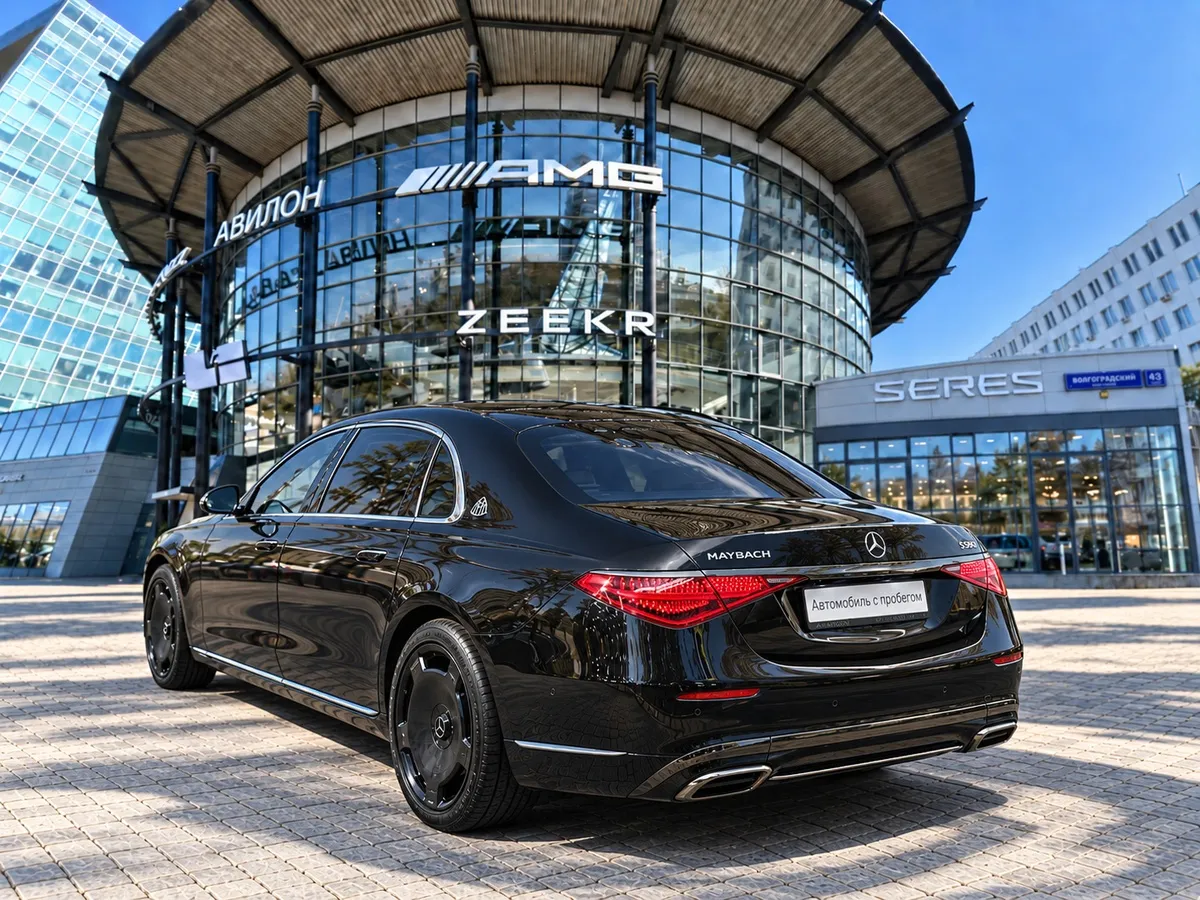 Mercedes-Benz S-Класс Maybach S 580 9G-Tronic 4Matic (503 л.с.) Night Series Черный в АВИЛОН. Слайд №8