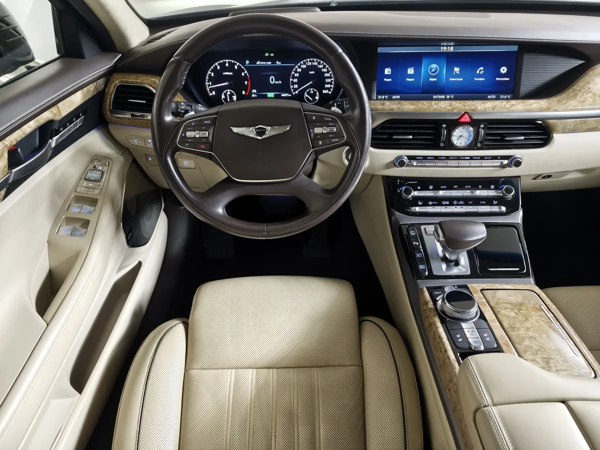 Genesis G90 5.0 L GDI AT AWD (413 л.с.) Черный в АВИЛОН. Слайд №19