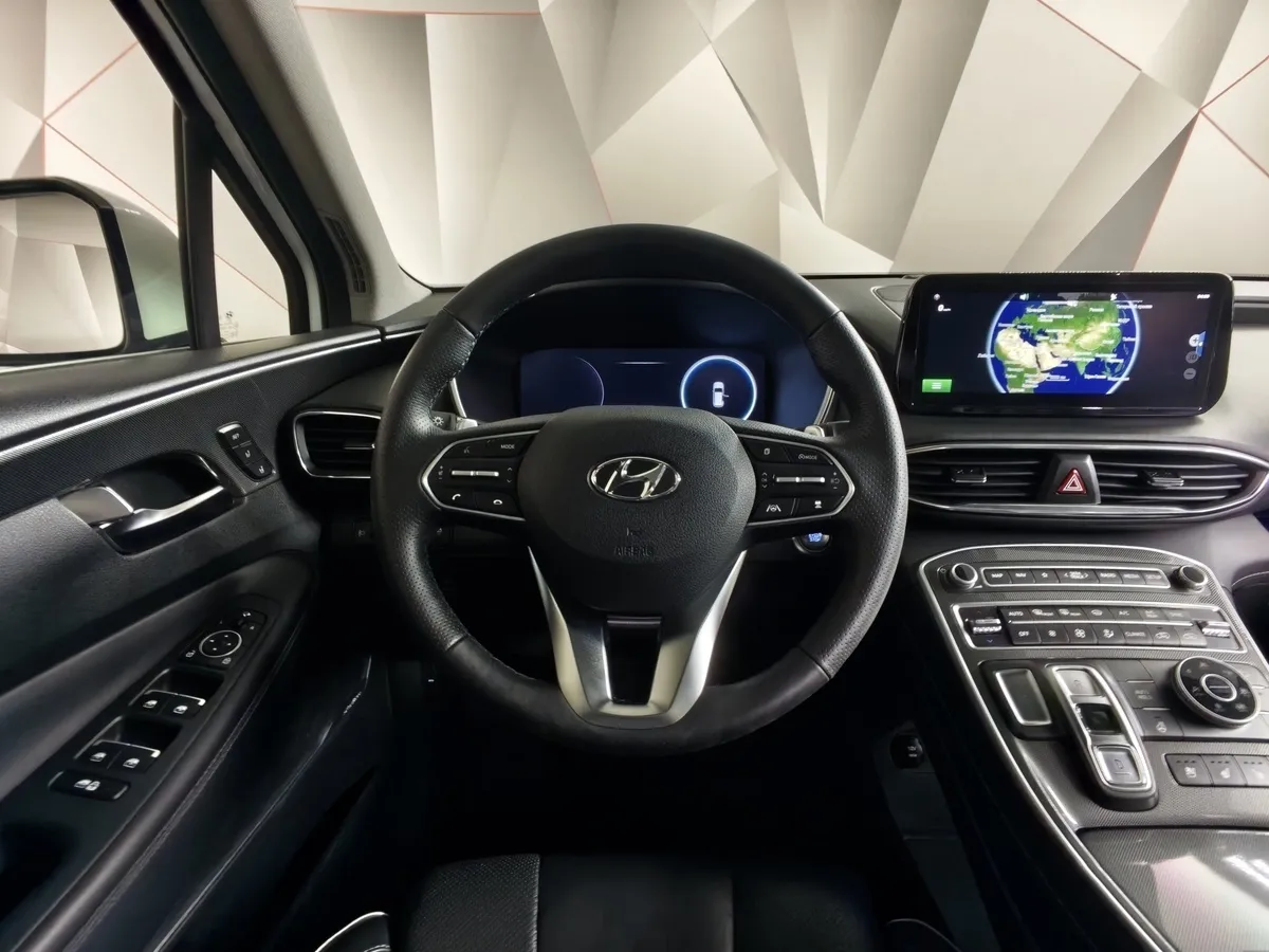 Hyundai Santa Fe 3.5 AWD 8AT (249 л.с.) High-Tech Exclusive Белый в АВИЛОН. Слайд №20